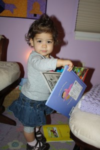 Coraline choosing bedtime stories